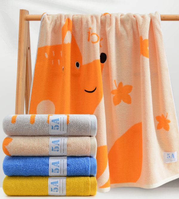 Antibacterial cotton children's bath towel