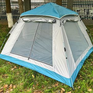 Four sided tent in the style of french window(grey and blue)