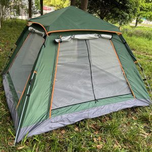Four sided tent in the style of french window(green)