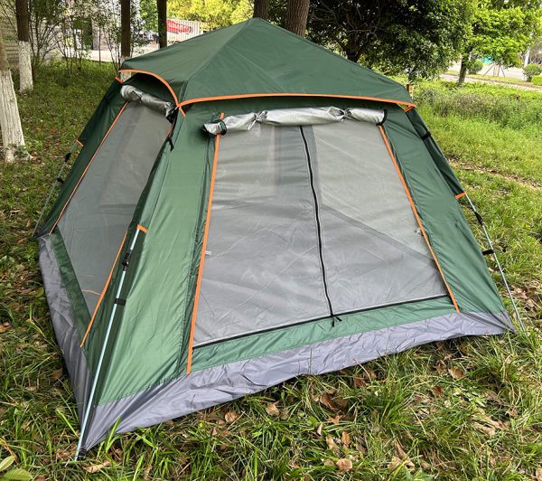 Four sided tent in the style of french window(green)