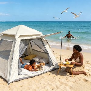 High window four sided tent (white)