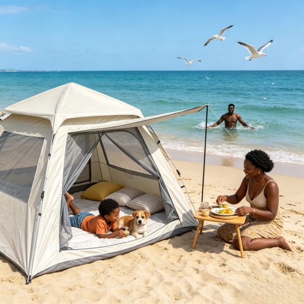 High window four sided tent (white)