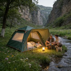 High window four sided tent(green)